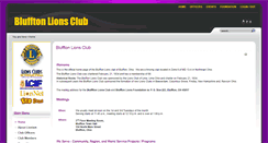 Desktop Screenshot of blufftonlions.org