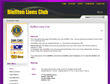 Tablet Screenshot of blufftonlions.org